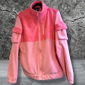 •NWT• REBEL MINDS Premium Goods Zip-up Pink Jacket • LG